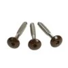 Vis Pour Bardage HPL Composite En Inox à Tête Colorée Brun Sepia RAL 8014 -SILVERLINE Ventes Vis pour bardage HPL composite en inox a tete coloree br