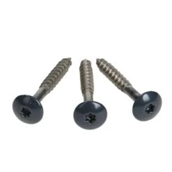 Vis Pour Bardage HPL Composite En Inox à Tête Colorée Gris Anthracite RAL 7016