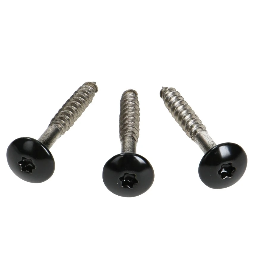 Vis Pour Bardage HPL Composite En Inox à Tête Colorée Noir RAL 9005 3 Vis Pour Bardage HPL Composite En Inox à Tête Colorée Noir RAL 9005