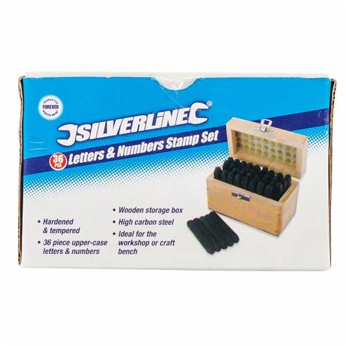 Silverline Jeu De Frappe Poinçons Chiffres Et Lettres à Frapper 5 Mm 6 Silverline Jeu De Frappe Poinçons Chiffres Et Lettres à Frapper 5 Mm – Image 4