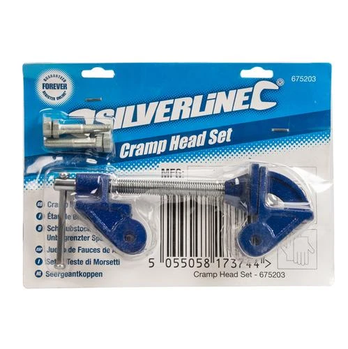 Silverline Têtes De Dormant Pour Fabriquer Un Serre-joint à La Longueur Souhaitée 4 Silverline Têtes De Dormant Pour Fabriquer Un Serre-joint à La Longueur Souhaitée – Image 2