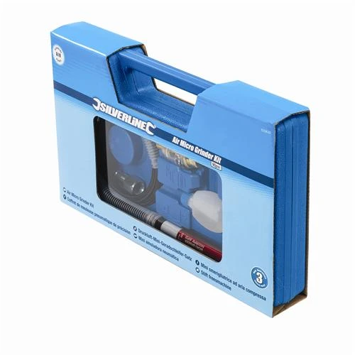 Silverline Coffret Meuleuse Pneumatique De Précision 5 Silverline Coffret Meuleuse Pneumatique De Précision – Image 3