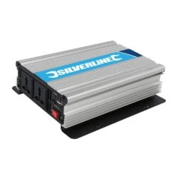 Silverline Onduleur 12 V 1000 W Avec 2 Prises Pour Batterie Automobile -SILVERLINE Ventes onduleur 12 v silverline 168754