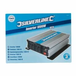 Silverline Onduleur 12 V 1000 W Avec 2 Prises Pour Batterie Automobile -SILVERLINE Ventes onduleur silverline 168754