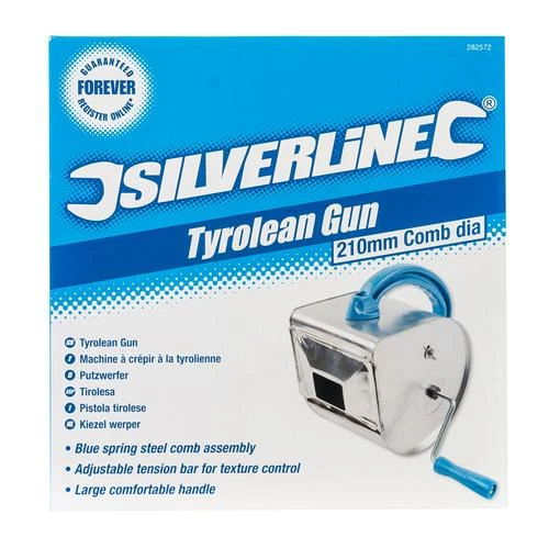 Silverline Machine à Crépir Manuelle à La Tyrolienne 4 Silverline Machine à Crépir Manuelle à La Tyrolienne – Image 2
