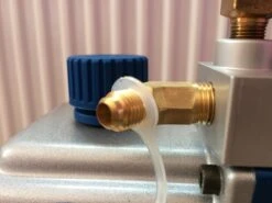 Pompe à Vide 2 étages Value 128 L/m Avec électrovanne Et Vacuomètre -SILVERLINE Ventes pompe a vide pour climatisation 2