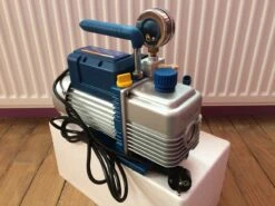 Pompe à Vide 2 étages Value 283 L/m Avec électrovanne Et Vacuomètre -SILVERLINE Ventes pompe pour faire le vide 3