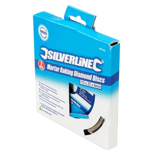 Silverline 2 Lames Diamantées à Déjointoyer Pour Meuleuse 115 Mm 6 Silverline 2 Lames Diamantées à Déjointoyer Pour Meuleuse 115 Mm – Image 4