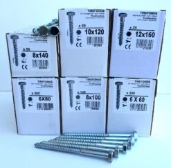 Tirefond Classique - Longueur De 80 à 160 Mm - DESTOCKAGE TOTAL